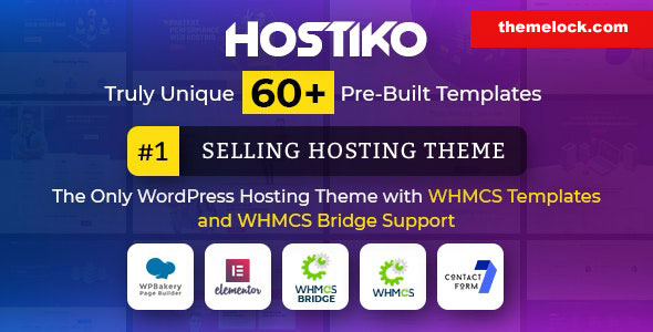 Hostiko v60.0 - WordPress WHMCS Hosting Theme
