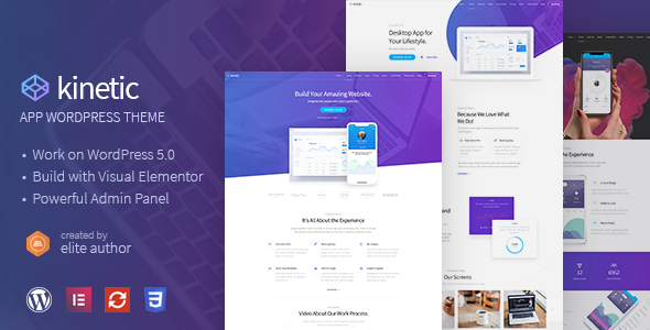 Kinetic v1.0.1 - Desktop, Mobile & Product App WordPress Theme