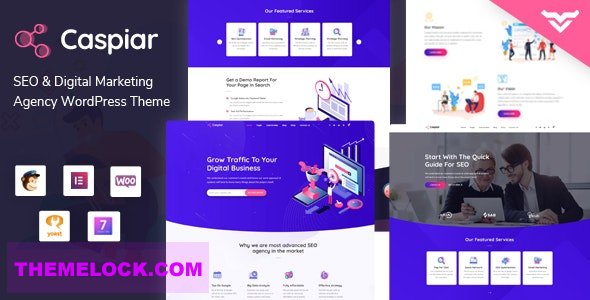 Caspiar v1.3 - Digital Marketing &amp; Agency WordPress Theme