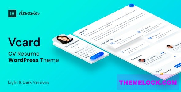 Vcard v1.0.6 - CV Resume WordPress Theme