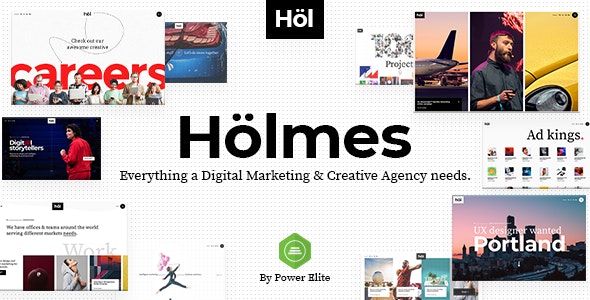Holmes v1.3.2 - Digital Agency WordPress Theme