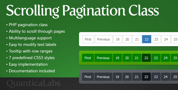 Scrolling Pagination Class Scrolling Pagination Class