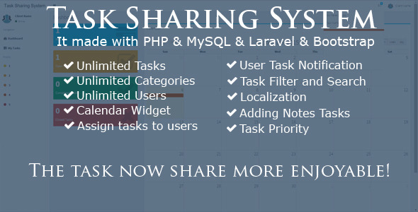 Task Sharing System - Laravel Task Sharing System - Laravel