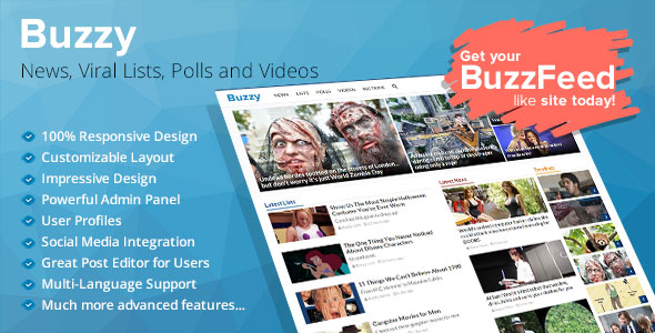 Buzzy v1.3.2 - News, Viral Lists, Polls and Videos