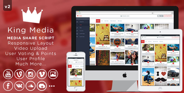 King MEDIA v2.2 - Video, Image Upload and Share King MEDIA v2.2 - Video, Image Upload and Share