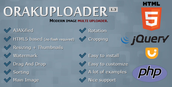 OrakUploader - Modern Image Multi Uploader OrakUploader - Modern Image Multi Uploader