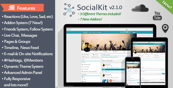 SocialKit v2.1.0 - The Ultimate Social Networking Platform