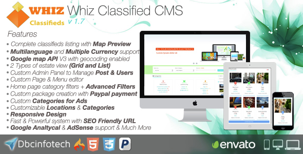WhizClassified v1.7 - Classifieds CMS WhizClassified v1.7 - Classifieds CMS