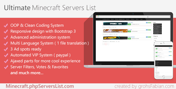 Minecraft Servers List