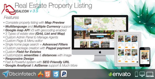 Realcon Real Estate Property Listing v3.4