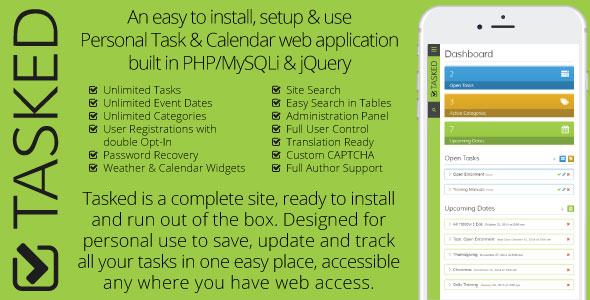 Tasked PHP Task Management