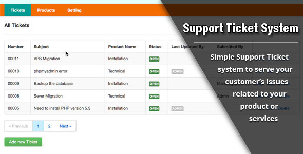 Support Ticket System