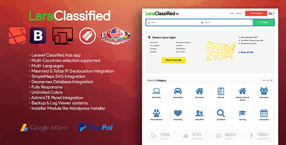 LaraClassified v1.1 - Geo Classified Ads CMS