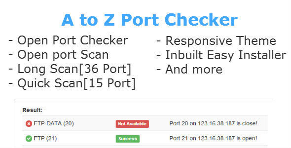 A to Z Port Checker A to Z Port Checker