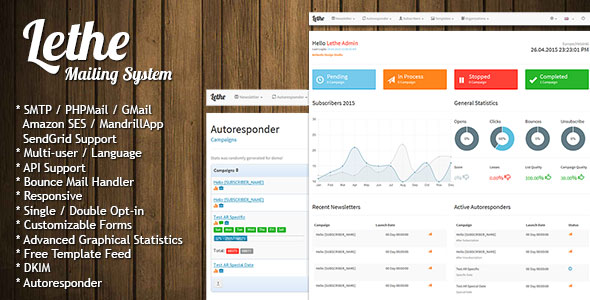 Lethe PHP Newsletter & Mailing System
