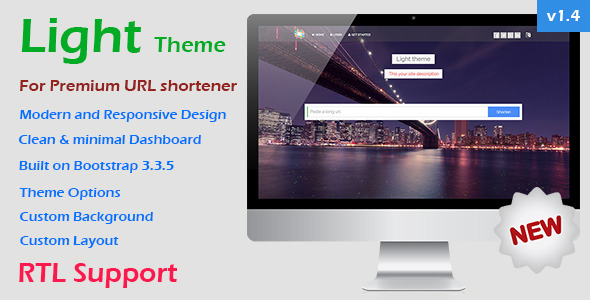 Light Theme for Premium URL Shortener