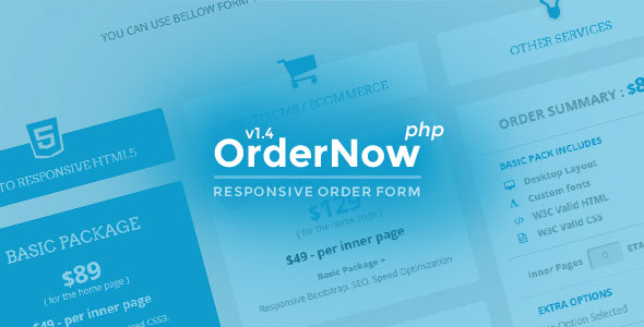 OrderNow v1.4 - Responsive PHP Order Form OrderNow v1.4 - Responsive PHP Order Form
