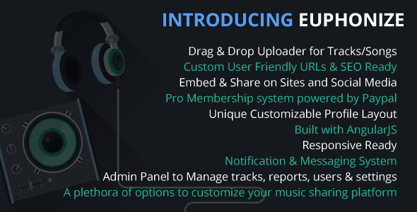 Euphonize - Music Sharing & Social Platform