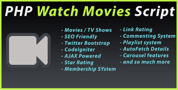 PHP Watch Movies Script