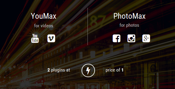 Youmax - YouTube, Vimeo, Facebook & Instagram Grid Youmax - YouTube, Vimeo, Facebook & Instagram Grid
