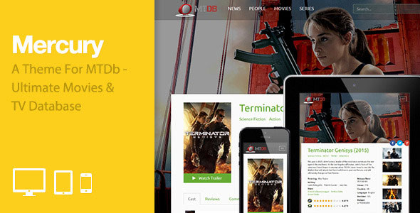 Mercury - Theme for MTDb (Movies and TV Database)
