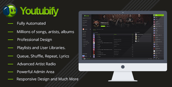 Youtubify v1.4 - Youtube Music Engine Youtubify v1.4 - Youtube Music Engine