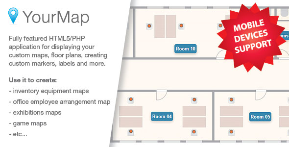 YourMap - customizable maps with back-end panel