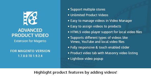 Advanced Product Video Extension for Magento