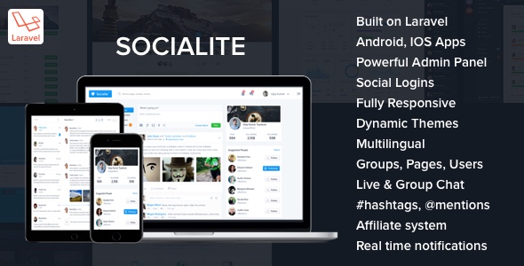 Socialite - Laravel Social Network Script