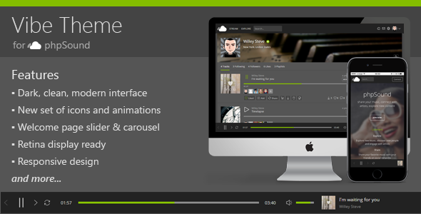 Vibe Theme for phpSound Vibe Theme for phpSound