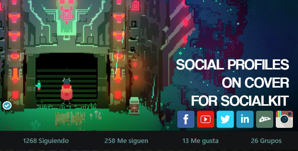 Social Profiles on Cover for SocialKit Social Profiles on Cover for SocialKit