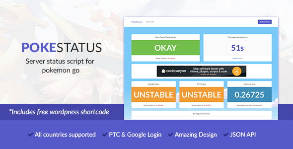 PokeStatus - Pokemon Go Server Status PokeStatus - Pokemon Go Server Status