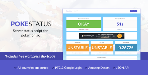 PokeStatus - Pokemon Go Server Status