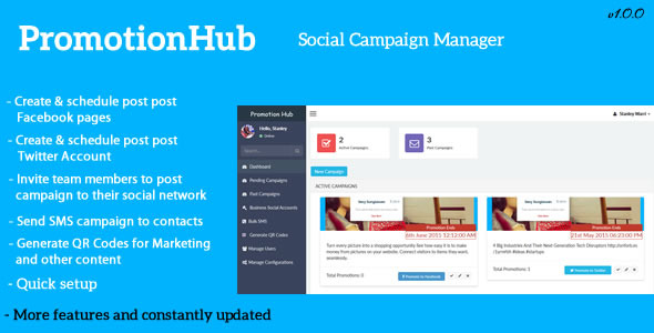 Promotion Hub – Social Campaign Manager