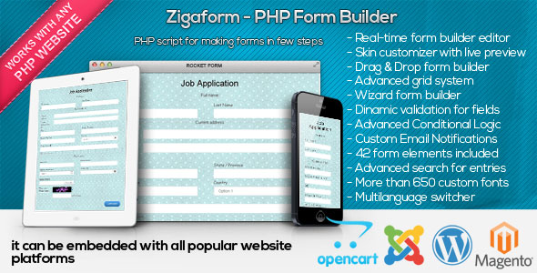 Zigaform - PHP Form Builder - Contact & Survey