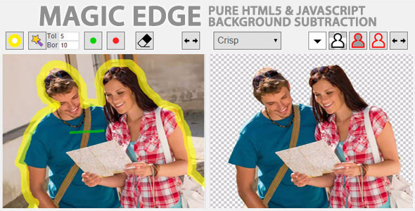 Magic Edge v1.2.0 - Pure jаvascript Background Remover