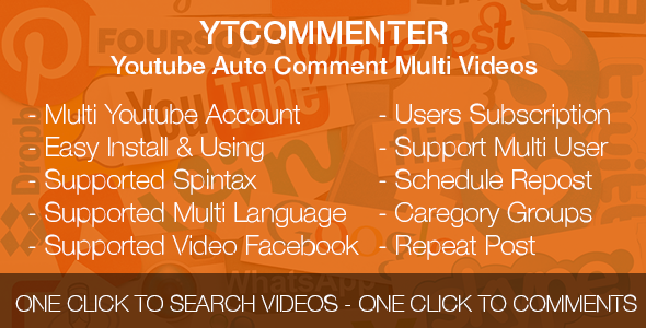 YTCommenter - Youtube Auto Comment Multi Videos YTCommenter - Youtube Auto Comment Multi Videos