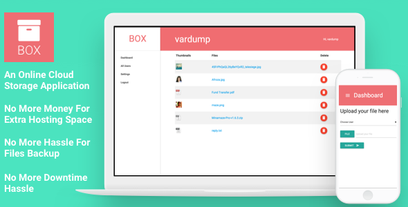 Box v1.2 - An Online Cloud Storage Application