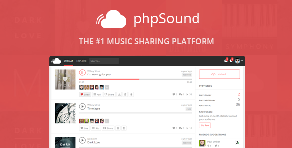 phpSound v2.0.2 - Music Sharing Platform