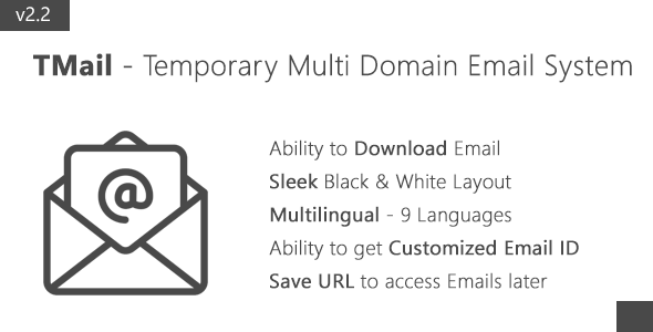 TMail - Multi Domain Temporary Email System