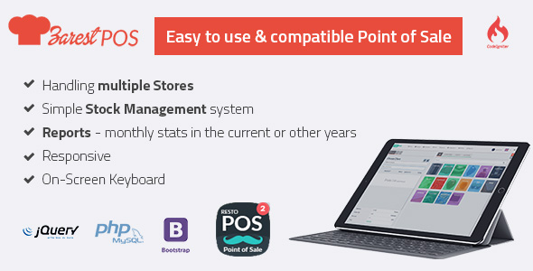 ZARest POS v2.0.0 - restaurant point of sale web application