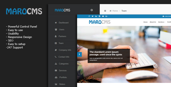 MaroCMS v2.0 - Business CMS