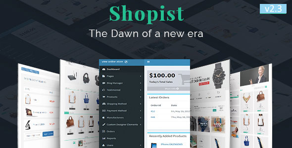 Shopist - Laravel Multivendor eCommerce and Designer