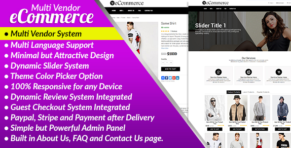 E-Commerce PRO - Multi Vendor Ecommerce Business Management System