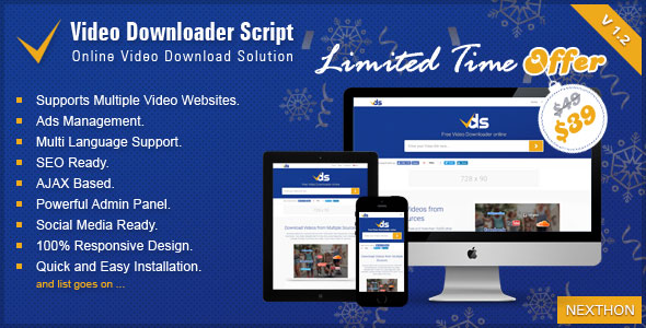 Video Downloader Script v1.2 - All In One Video Downloader