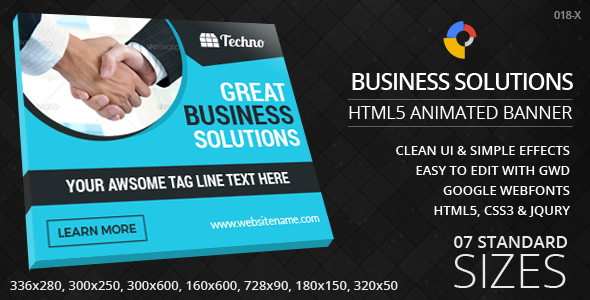 Business Solutions - HTML5 ad banners Business Solutions - HTML5 ad banners