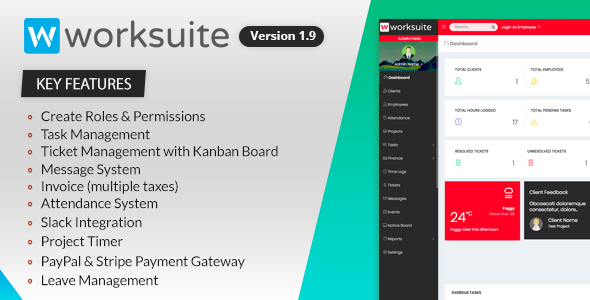 WORKSUITE v1.6.1 - Project Management System