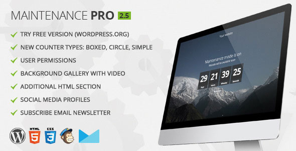 Maintenance PRO - WordPress plugin