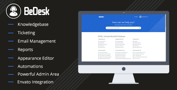 BeDesk v1.0.7 - Customer Support Software & Helpdesk Ticketing System