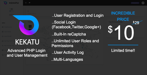 Kekatu - Advanced PHP Login and User Management